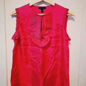 J.Crew Hot Pink Silky Top (size 4)